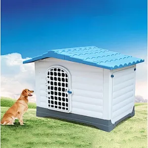 Outdoor Pet Dog Kennel House Waterproof And Windproof Large Plastic Dog House With Door