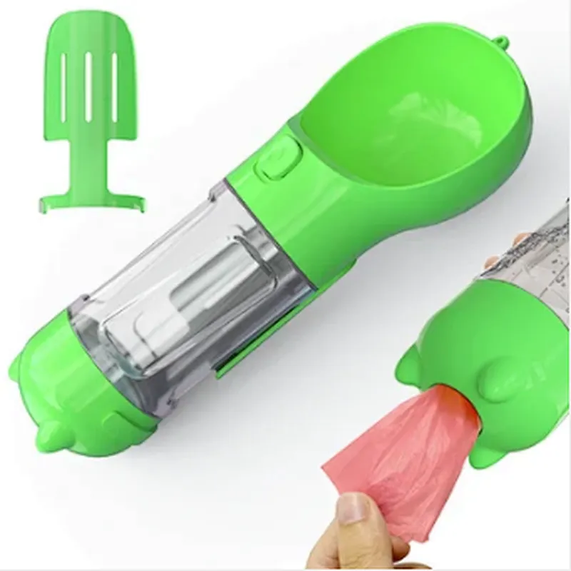 300 ml Portable pet dispenser dog water bottle dispenser feeder