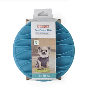 Wholesale Pet Dog Slow Feeder Bowl Plastic TPR Wave Durable Dog Pet Bowl