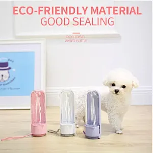 Wholesale Dog Travel Water Bottle Portable Foldable Plastic Pet Cat Dog Water Bottle