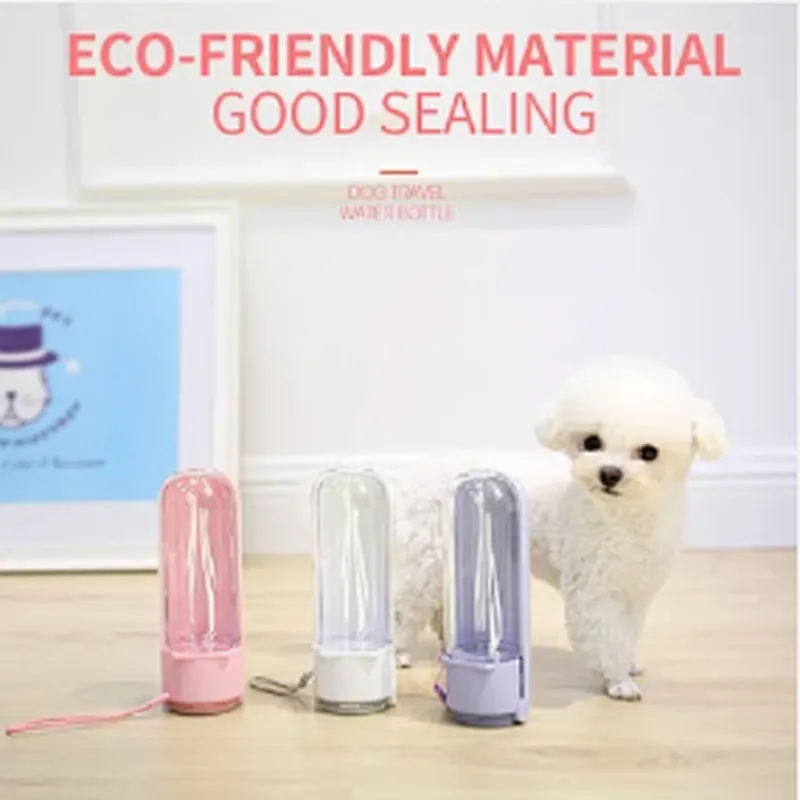 Wholesale Dog Travel Water Bottle Portable Foldable Plastic Pet Cat Dog Water Bottle