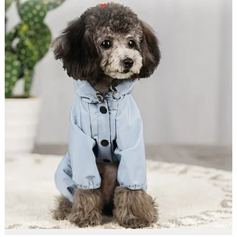 Outdoor Dog Rain Jacket Sport Clothes Breathable Reflective Waterproof Dog Rain Coat