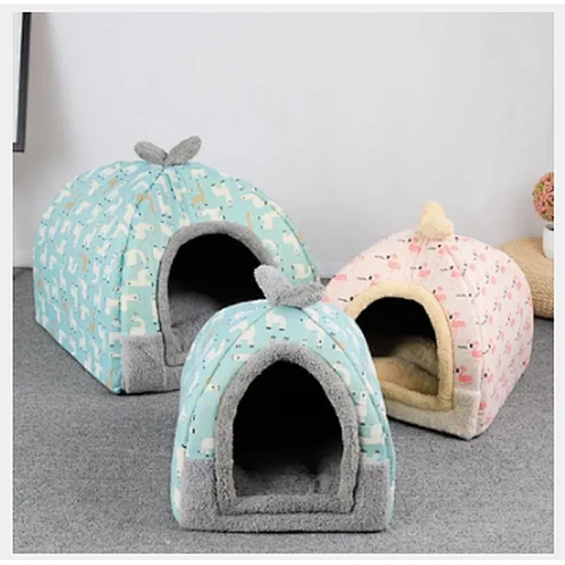 Windproof Pet House Dog Cheap Indoor Winter Warm Soft Foldable Large Dog House For Sale