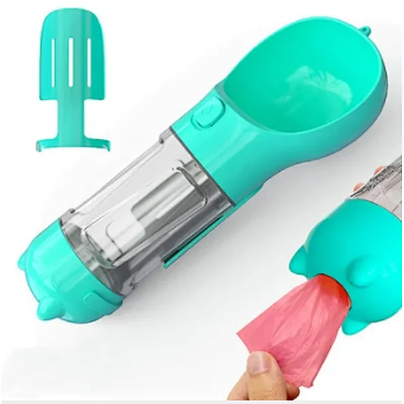 300 ml Portable pet dispenser dog water bottle dispenser feeder