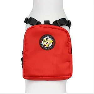 Wholesale Pet Outside Backpack Adjustable Dog Rucksack Bag Oxford Dog Backpack with Leash Harness