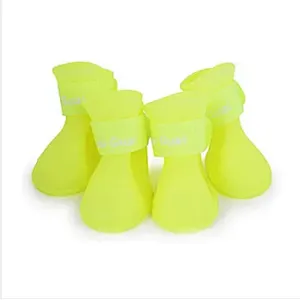 Summer dog rain shoes waterproof silicone dog rain boots pet shoes for dogs