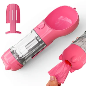 300 ml Portable pet dispenser dog water bottle dispenser feeder