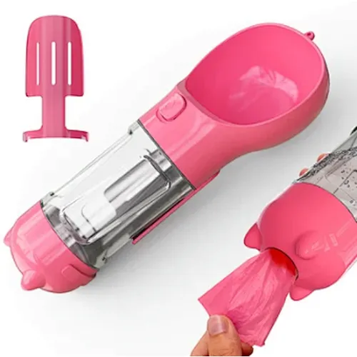 300 ml Portable pet dispenser dog water bottle dispenser feeder