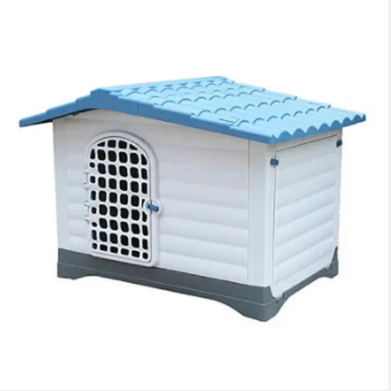 Outdoor Pet Dog Kennel House Waterproof And Windproof Large Plastic Dog House With Door