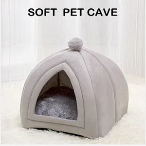 Felt Soft Pet Cat Cave Bed Wholesale For Kitten and Small Dog