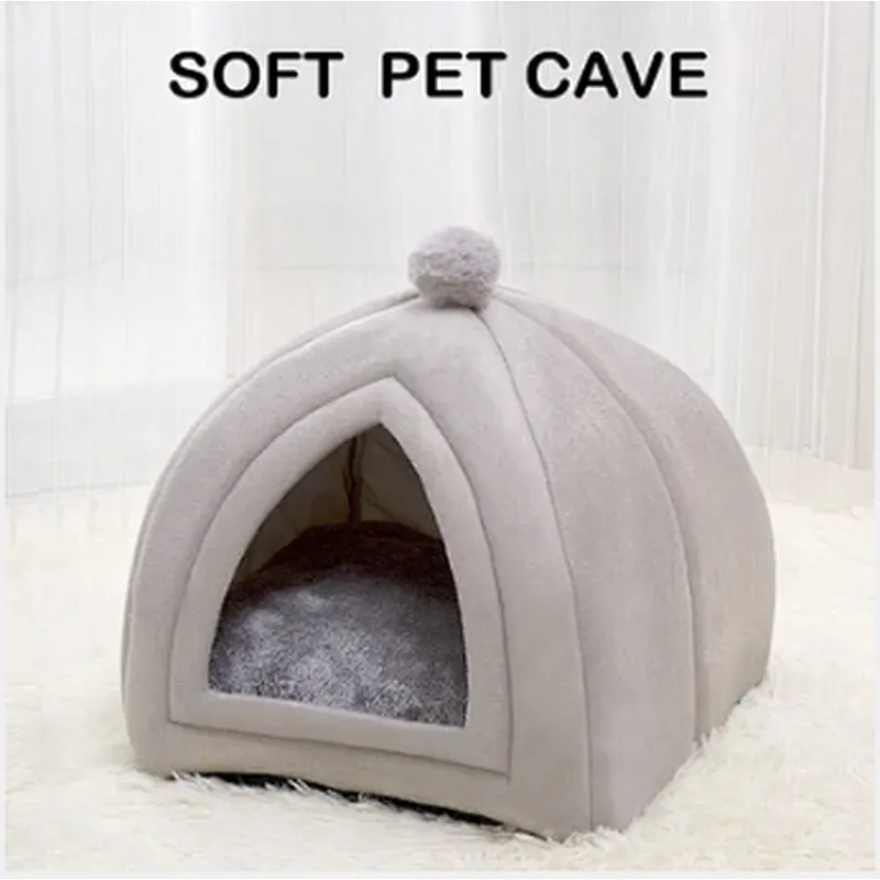 Felt Soft Pet Cat Cave Bed Wholesale For Kitten and Small Dog