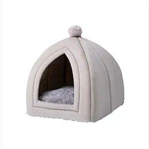 Felt Soft Pet Cat Cave Bed Wholesale For Kitten and Small Dog