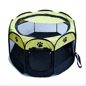 Collapsible octagonal pet tent Oxford cloth pet fence waterproof and scratch resistant dog play pen