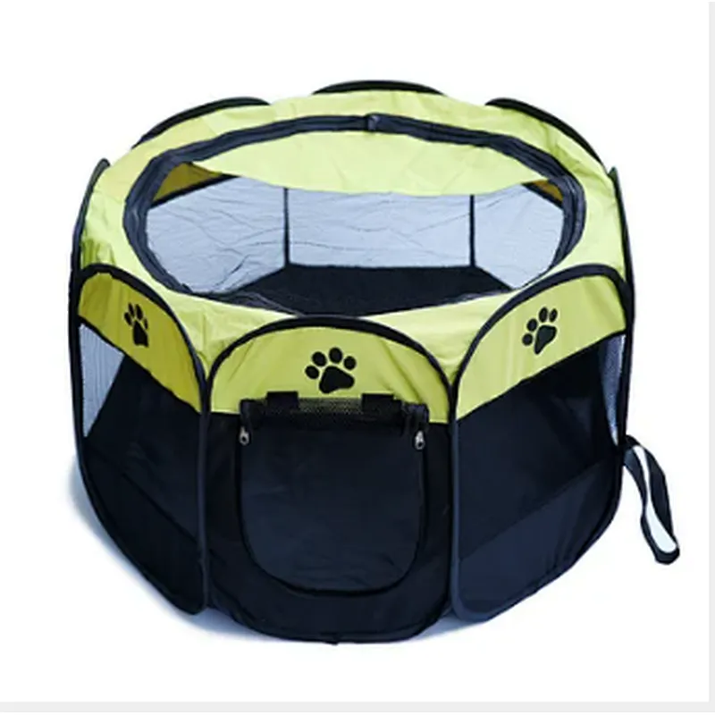 Collapsible octagonal pet tent Oxford cloth pet fence waterproof and scratch resistant dog play pen