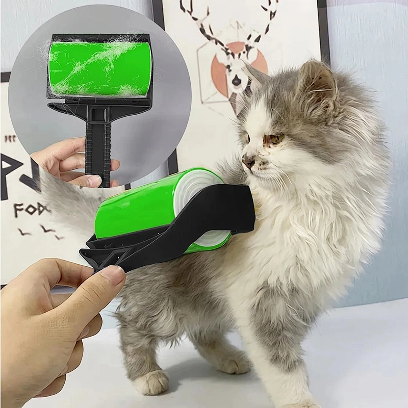 Sticky dust drum pet hair remover