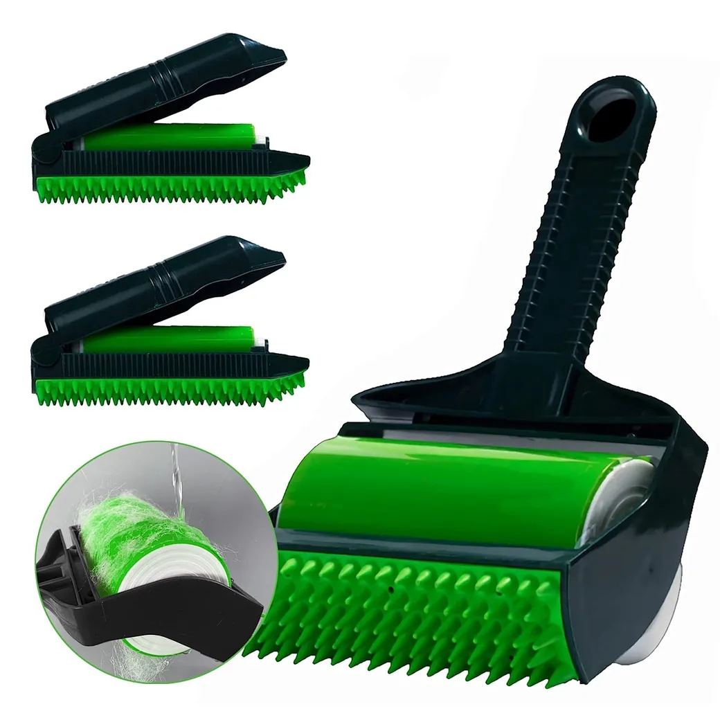 Sticky dust drum pet hair remover