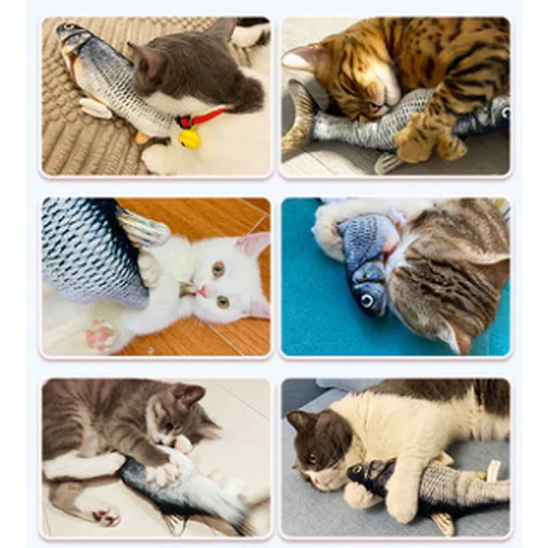 电动逗猫鱼