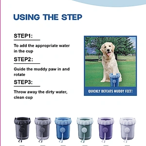 Portable pet foot cup