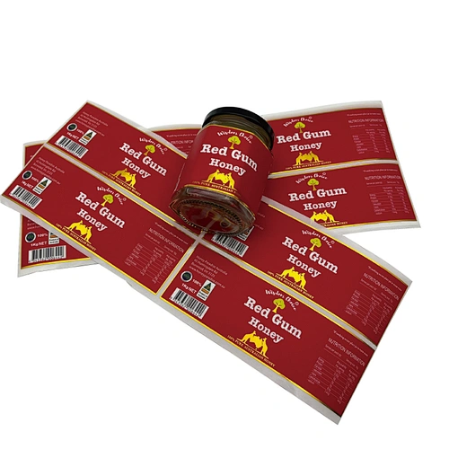 Custom Private Honey Labels Honey Bottle Adhesive Stickers Labels with gold foil stamping