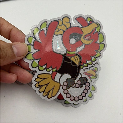 Custom Printing Adhesive Hologram Vinyl Sticker