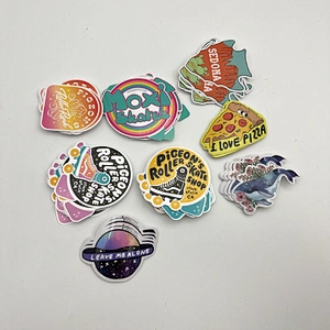 Die cut self adhesive sticker permanent kids cartoon label vinyl sticker
