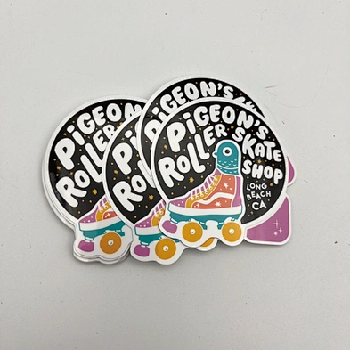 Die cut self adhesive sticker permanent kids cartoon label vinyl sticker