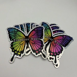 Custom Adhesive Print Company Logo Waterproof Vinyl PVC Die Cut Hologram Stickers Label