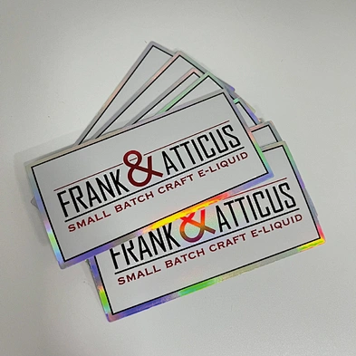 High Quality Permanent Vinyl Holographic Logo Stickers Decorative Custom Printed Laser Die Cut Sticker
