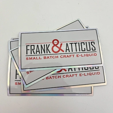 High Quality Permanent Vinyl Holographic Logo Stickers Decorative Custom Printed Laser Die Cut Sticker