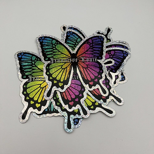 Custom Adhesive Print Company Logo Waterproof Vinyl PVC Die Cut Hologram Stickers Label
