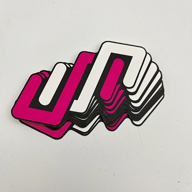 UV Resist Printing Waterproof Durable White Vinyl PVC Self-Adhesive Die Cut Customized Logo Sticker Custom Stickers
