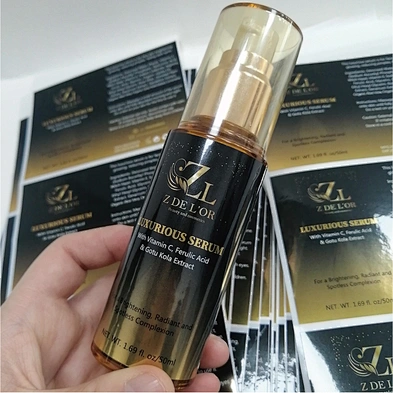 Custom cosmetics bottle Label stickers