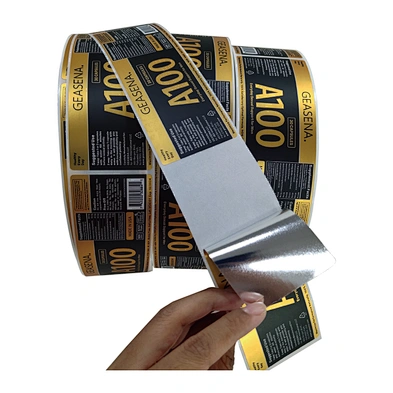 Custom Stickers Gold Private Skincare Label Packaging Cosmetics Essential Oil Label