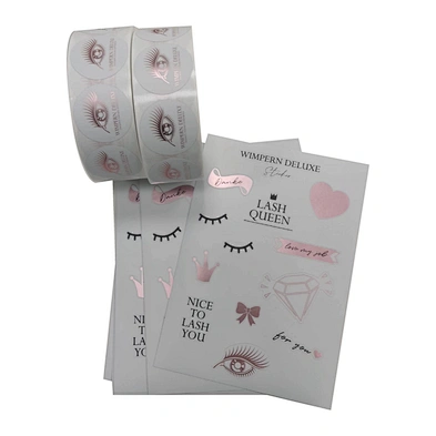 Kiss Cut Sticker Sheets with Rose Gold Foil