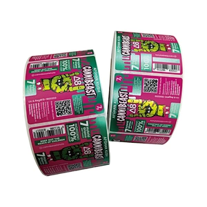 Custom Printing Metallic Foil Shiny Label for Bottle Package