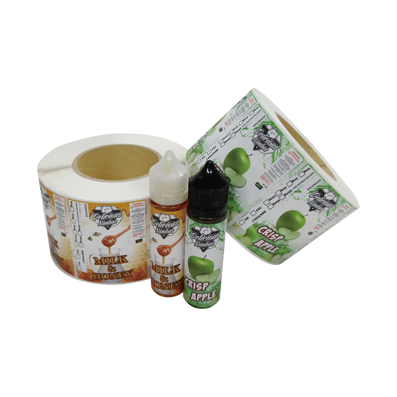 Vape bottle label