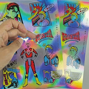 Custom Hologram Kiss Cut Sticker Sheets