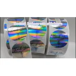Holographic thank you labels