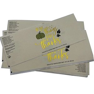 Custom Cream Textured Paper Label