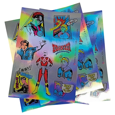 Custom Hologram Kiss Cut Sticker Sheets