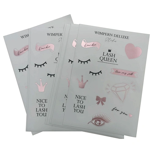 Kiss Cut Sticker Sheets with Rose Gold Foil