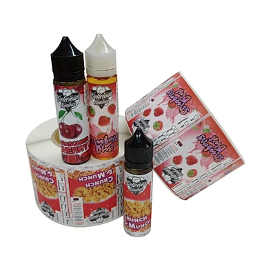 Custom Printing 10ml/30ml/60ml Vape bottle label