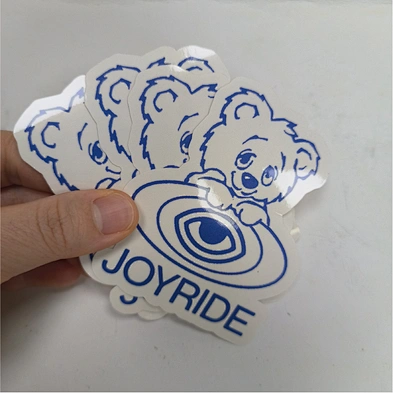 Waterproof Die cut self adhesive sticker permanent kids cartoon label vinyl sticker