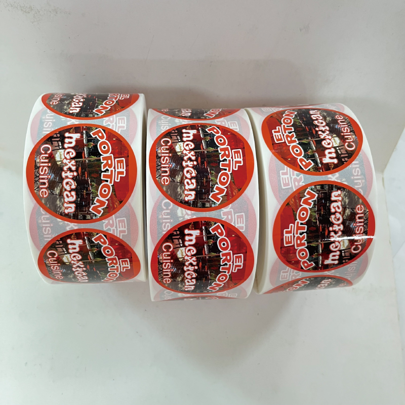 Custom Package Logo Sticker For Food
