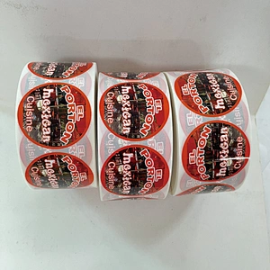 Custom Package Logo Sticker For Food