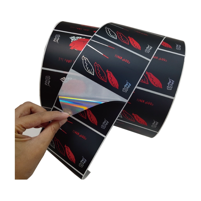 Custom Adhesive Vape Oil Label Sticker, E liquid Product Packaging Label used Holographic Material