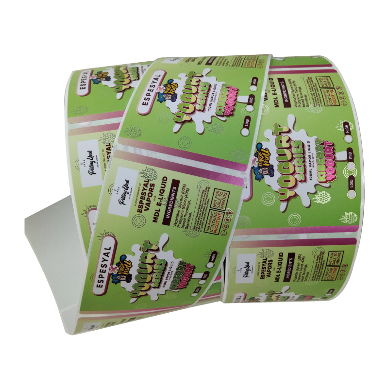 Custom Private Roll White Vinyl Label Organic Hemp Oil Logo Sticker Printing for 10 ml 30 ml 60ml Oil Bottle