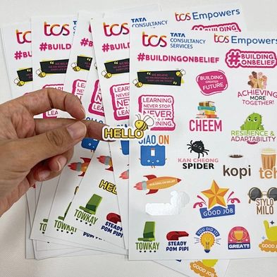 Custom kiss cut sticker pack