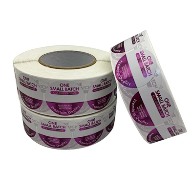 Custom Printing Waterproof Silver PP Material Metallic Foil Label for Cosmetic