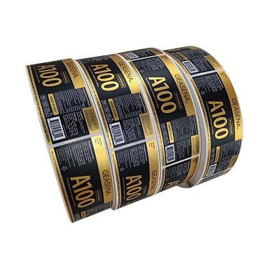 Custom Stickers Gold Private Skincare Label Packaging Cosmetics Essential Oil Label
